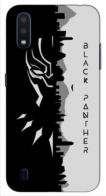 iprinto Back Cover for Samsung Galaxy M01 Black panther Back Cover  (Black, Hard Case)