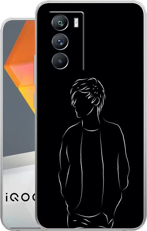 Selfless Back Cover for iQoo 9 SE 5G  (Black, Silicon, Pack of: 1)