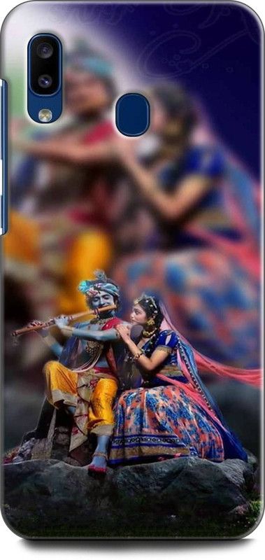 Afterglow Back Cover for SAMSUNG Galaxy A20 DEVOTIONAL, GOD, HINDU, KRISHNA, LOVE, OTHERS, RADHA, SPIRITUAL, STORY  (Multicolor, Shock Proof, Pack of: 1)