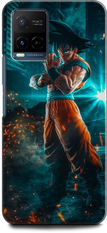 KEYCENT Back Cover for Vivo Y33T, V2146 GOKU, DRAGON BALL Z, VEGETA, NARUTO, KAKASHI, NEON  (Multicolor, Shock Proof)