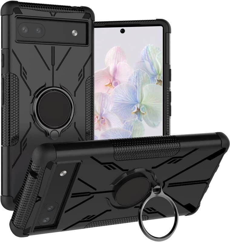 S-Softline Back Cover for Google Pixel 6 Pro, Rugged Dual-Layer Shockproof Case  (Black, Pack of: 1)