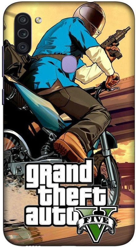 CROKIAN Back Cover for Samsung Galaxy M11 gta game Back Cover  (Multicolor, Hard Case, Pack of: 1)
