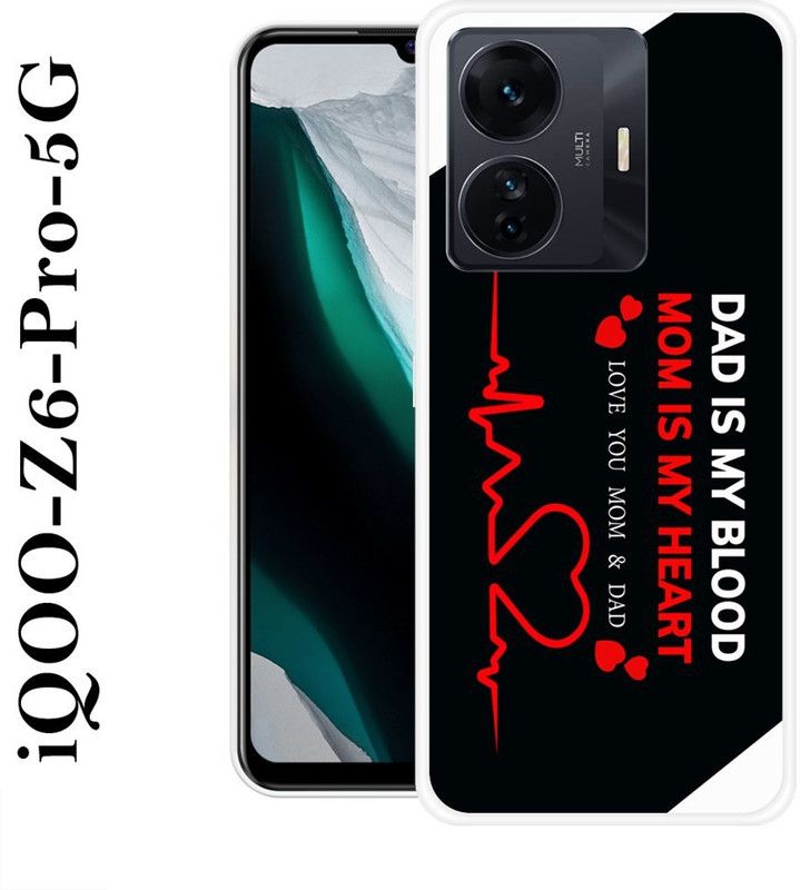 INDIALAND Back Cover for IQOO Z6 Pro 5G  (Black, Red, Grip Case, Silicon)