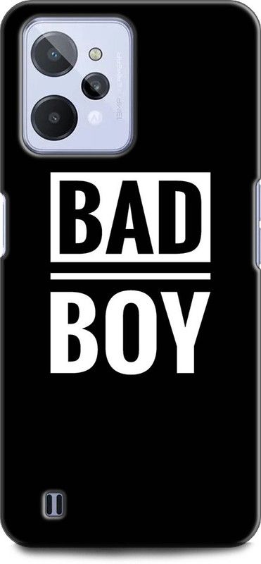 INDICRAFT Back Cover for Realme C31  (Black, White, Shock Proof, Pack of: 1)