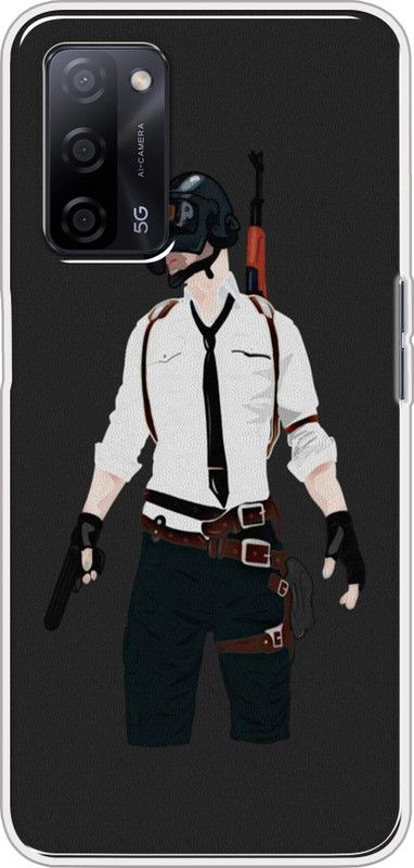 Cooltrend Back Cover for Oppo A53s 5G  (Black, Grip Case, Silicon, Pack of: 1)