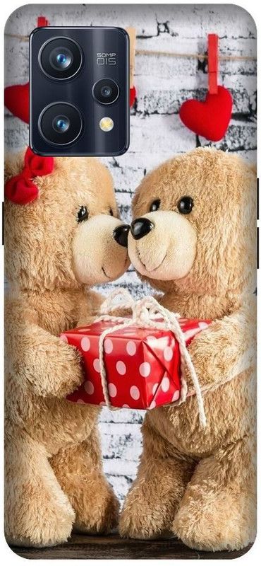 VS PRINT LINK Back Cover for Realme 9 (4G) , RMX3521,teddy bear, teddy ,Printed Back cover  (Brown, Hard Case, Pack of: 1)