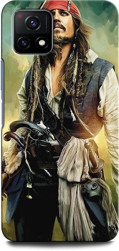 INTELLIZE Back Cover for VIVO Y72 5G V2060 CAPTAIN JACK SPARROW, PIRATES OF THE CARIBBEAN, JOHNY DEPP  (Multicolor, Hard Case, Pack of: 1)