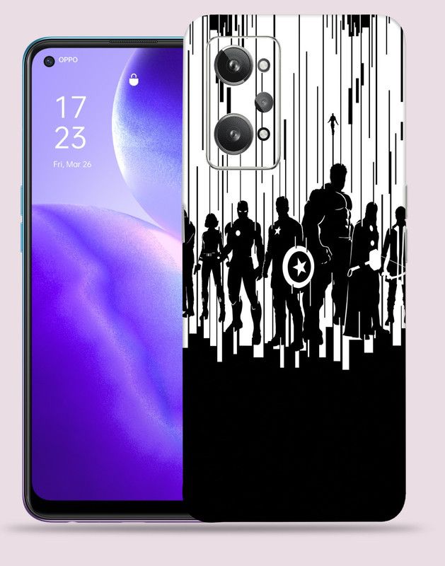 Skinex Oppo GT Neo 2 5g Mobile Skin  (Avenger-B&W Multicolor Mobile Skin With camera protector (Back + Camera + Side))
