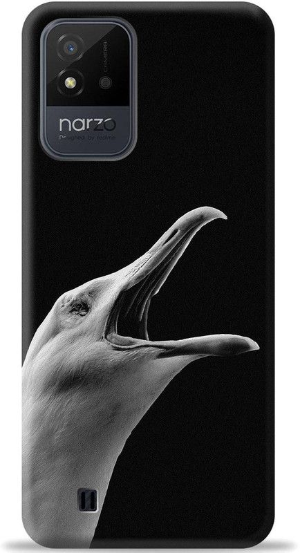 Dreamer Back Cover for Realme Narzo 50i  (Black, White, Pack of: 1)