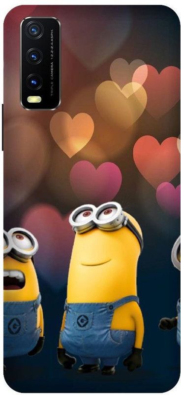 URCHIN Back Cover for Vivo Y20G minions, Cute, funny, cartoon, Minions cute, cute  (Multicolor, Shock Proof)