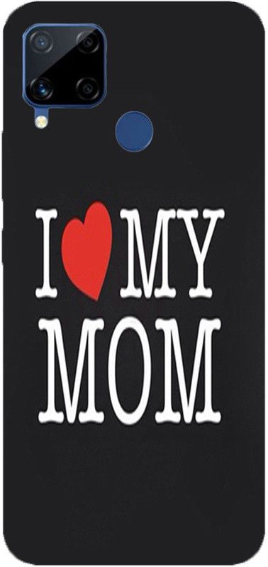 METOO Back Cover for REALME C12, Love u Mom Design Print Back Cover Print : 13  (Multicolor, Dual Protection, Silicon, Pack of: 1)