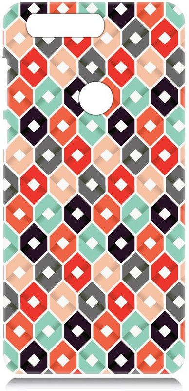 Smutty Back Cover for Honor 8 - Honeycomb Print  (Multicolor, Hard Case, Pack of: 1)