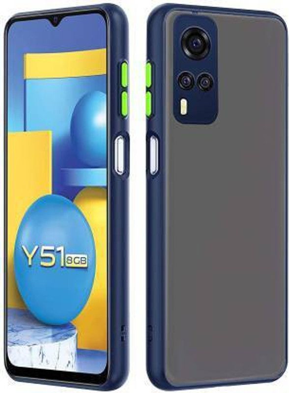 AmazingCulture Back Cover for VivoY31  (Blue, Camera Bump Protector, Silicon)