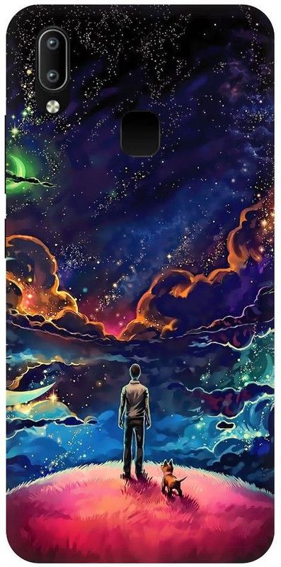 URCHIN Back Cover for Vivo Y91 Sky, Galaxy, Stars, Cool, blue, light, space  (Multicolor, Shock Proof, Pack of: 1)