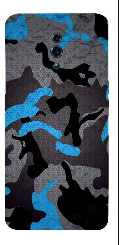 BugguSkin Oppo Reno, oppo reno Mobile Skin  (Ultra Super Camouflage Blue Skin With High Matte Finish.)