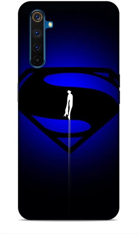 Coverland Back Cover for Realme 6  (Black, Blue)