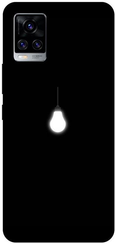 URCHIN Back Cover for Vivo V20 Light bulb, light, idea, bulb, black, awesome  (Multicolor, Shock Proof)