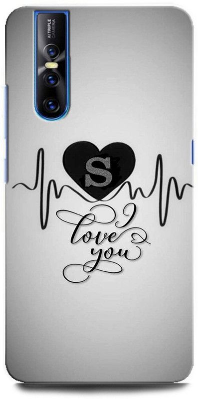 ORBIQE Back Cover for ViVO V15 Pro 1818 S LOVE, S LETTER, S ALPHABET, DESIGN  (Multicolor, Hard Case, Pack of: 1)