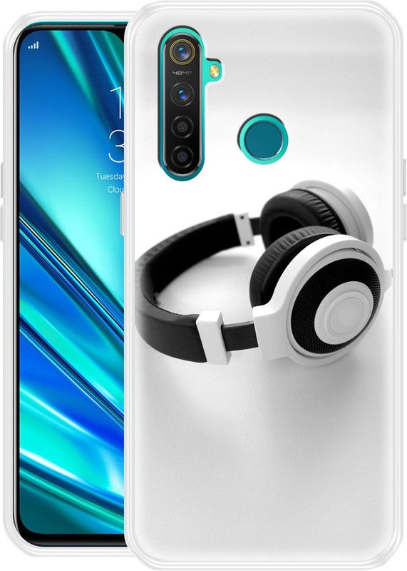 Fashionury Back Cover for Realme 5 Pro  (Multicolor, Grip Case, Silicon)