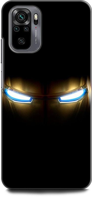 KEYCENT Back Cover for REDMI Note 10 IRON MAN, FACE, IRON MAN MASK, AVENGERS, MARVEL, SUPERHERO, COMIC  (Multicolor, Pack of: 1)