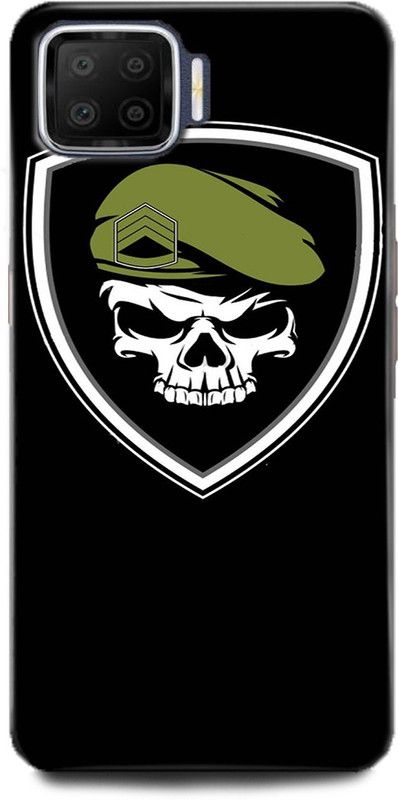 Afterglow Back Cover for Oppo F17 ARMMY, MILITARY, SKULL, MILITARY SKULL  (Multicolor, Shock Proof, Pack of: 1)