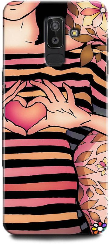 Afterglow Back Cover for SAMSUNG Galaxy On8 HEARTS, GRIL  (Multicolor, Shock Proof, Pack of: 1)