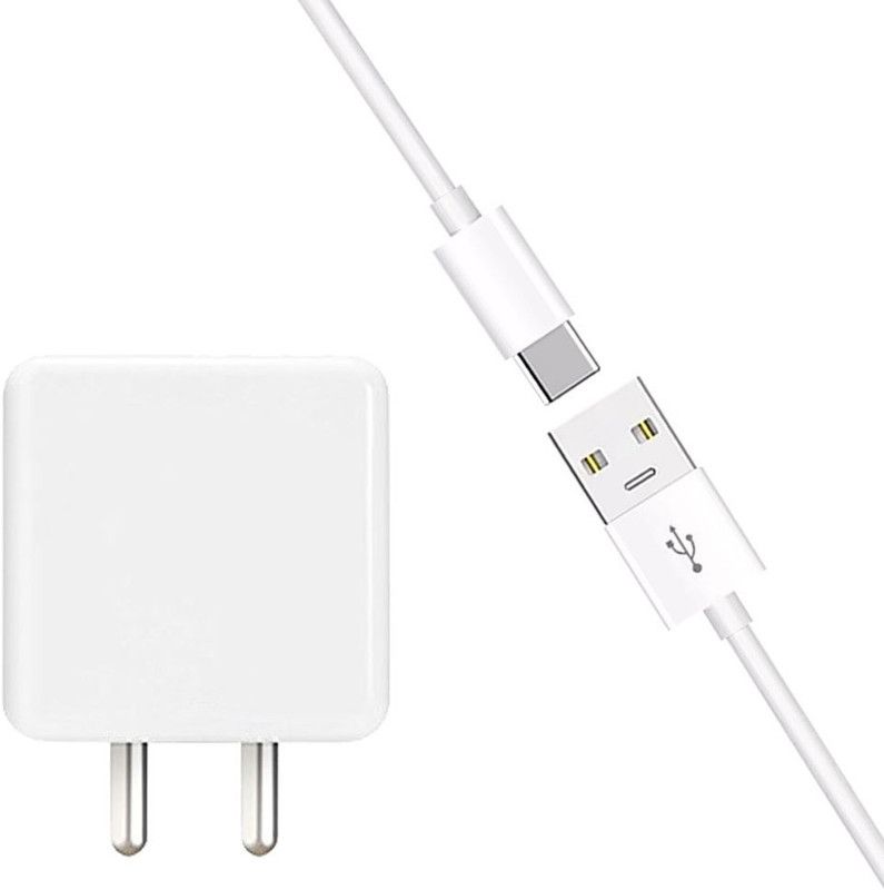SB 30 W NA 4 A Mobile 30W -VOOC,DART,FLASH with Type-C Cable Charging Adapter Travel Fast DH171 Charger with Detachable Cable  (White, Cable Included)