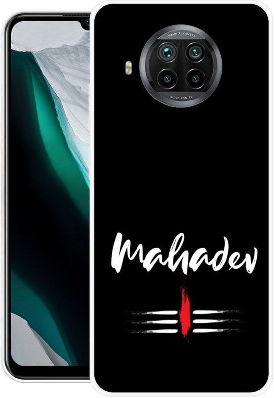 Chahar Back Cover for Mi 10i  (Black, White, Grip Case, Silicon, Pack of: 1)