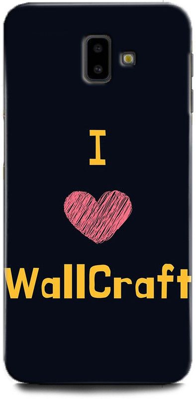WallCraft Back Cover for SAMSUNG Galaxy J6 Plus I LOVE WALLCRAFT, LOVE, HART, BLUE, RED, WALLCRAFT  (Multicolor, Dual Protection, Pack of: 1)