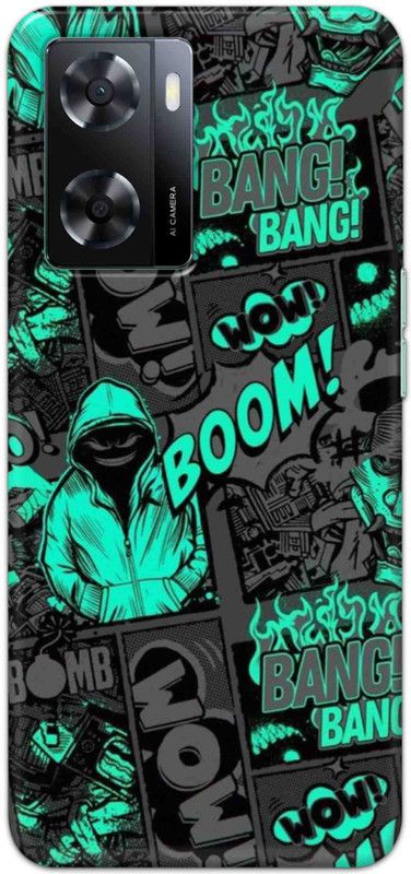 NDCOM Back Cover for OPPO A57 2022 Boom Printed  (Multicolor, Hard Case, Pack of: 1)