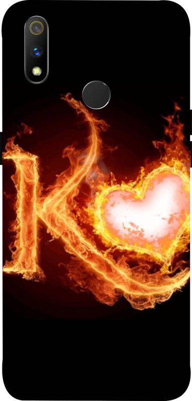 LIKELOOK Back Cover for Realme 3Pro, ( K Letter, K Name, k Love )  (Multicolor, Shock Proof, Pack of: 1)