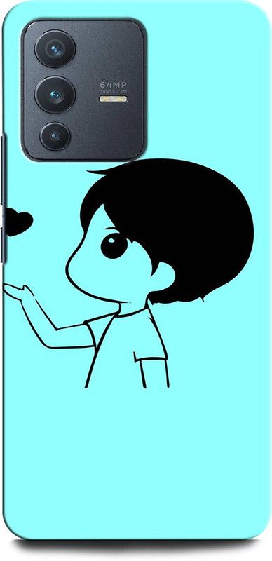 ORBIQE Back Cover for Vivo V23 Pro 5G BOY, ANIME, ALONE BOY, HEART,  (Multicolor, Hard Case, Pack of: 1)