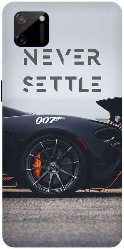 Zaplab Back Cover for Realme C11 RMX2185 Never Settle Settle Printed Back Cover  (Multicolor, Waterproof, Pack of: 1)