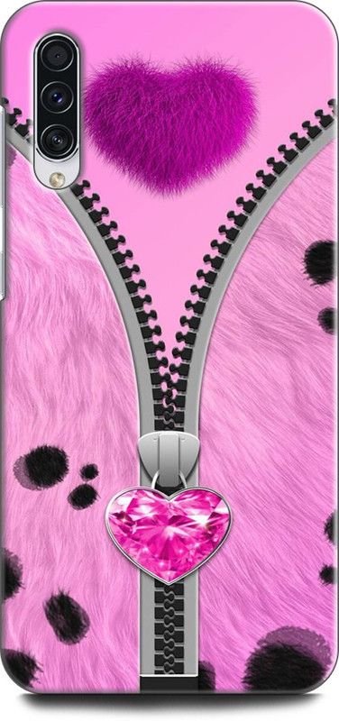 KEYCENT Back Cover for SAMSUNG Galaxy A70 GIRLY ZIP, BIAMOND, GIRL, PINK, ABSTRACT ART  (Multicolor, Shock Proof, Pack of: 1)
