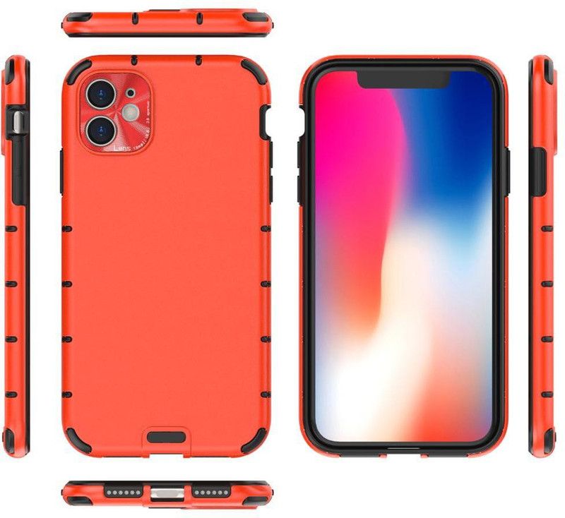 MOBIRUSH Back Cover for iPhone 11  (Red, Hard Case, Pack of: 1)