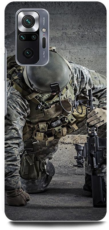 FRONK Back Cover for REDMI Note 10 Pro Max, FOJI, INDIAN, ARMY, SOLDIER  (Grey, Hard Case, Pack of: 1)