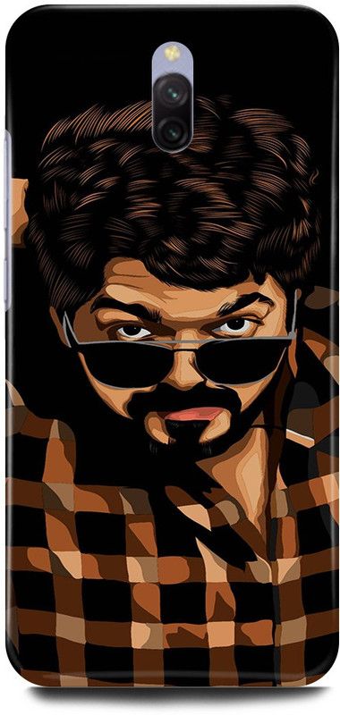FRONK Back Cover for Redmi 8A Dual, VIJAY, THALAPATHY, SOUTH, ACTOR, HERO, MASTER  (Black, Hard Case, Pack of: 1)