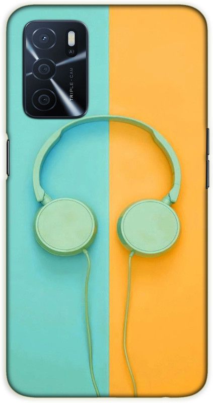 iprinto Back Cover for Oppo A53s 5G, Oppo A16 Music Lovers Back Cover  (Yellow, Hard Case, Pack of: 1)