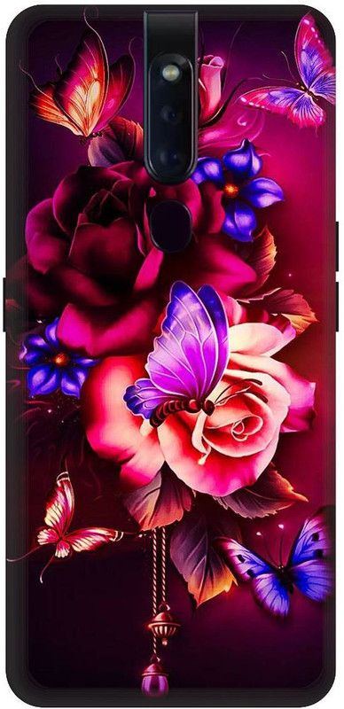 itrusto Back Cover for OPPO F11 Pro , OPPO F11 Pro Flower Pattern BACK COVER  (Multicolor, Hard Case, Pack of: 1)