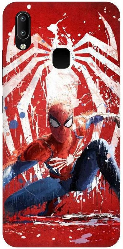 URCHIN Back Cover for Vivo Y93 Spiderman, Spiderman logo, Marval, superhero  (Multicolor, Shock Proof)