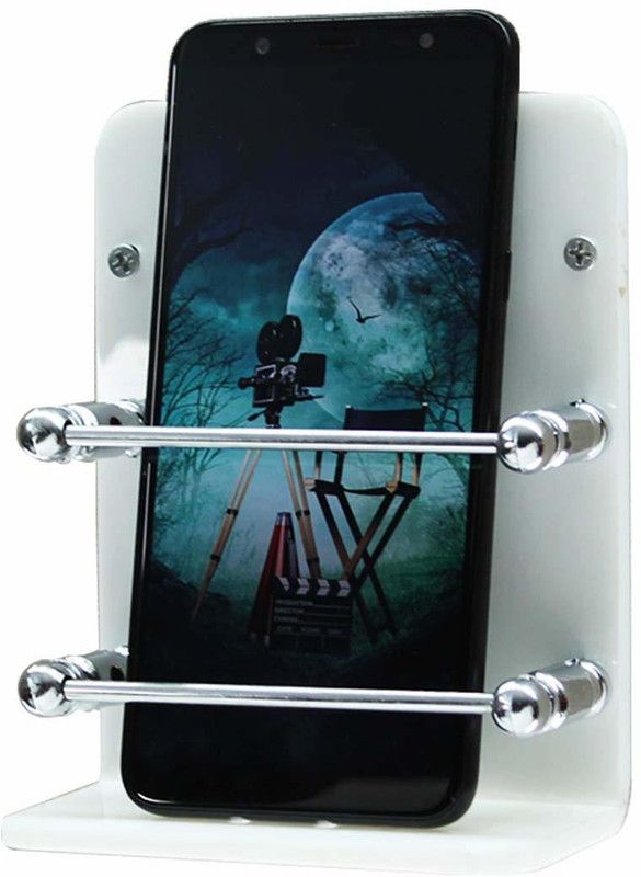 VILEZA Acrylic Mobile Stand , Tv Ac Remote Holder For Home Office Bedroom Hotel Wall Mobile Holder