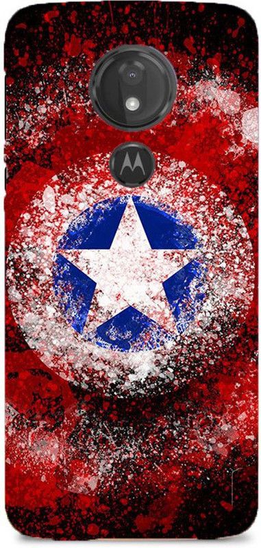 NDCOM Back Cover for Motorola Moto G7 Power Avengers End Game Captain America Shield Printed  (Multicolor, Hard Case, Pack of: 1)