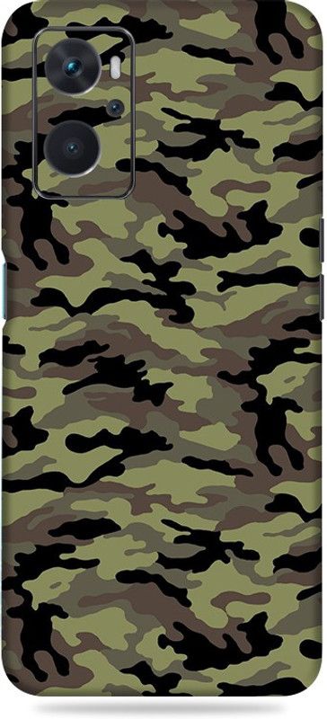 gizmo Oppo k10, Military Green Camouflage Mobile Skin  (Multicolor)