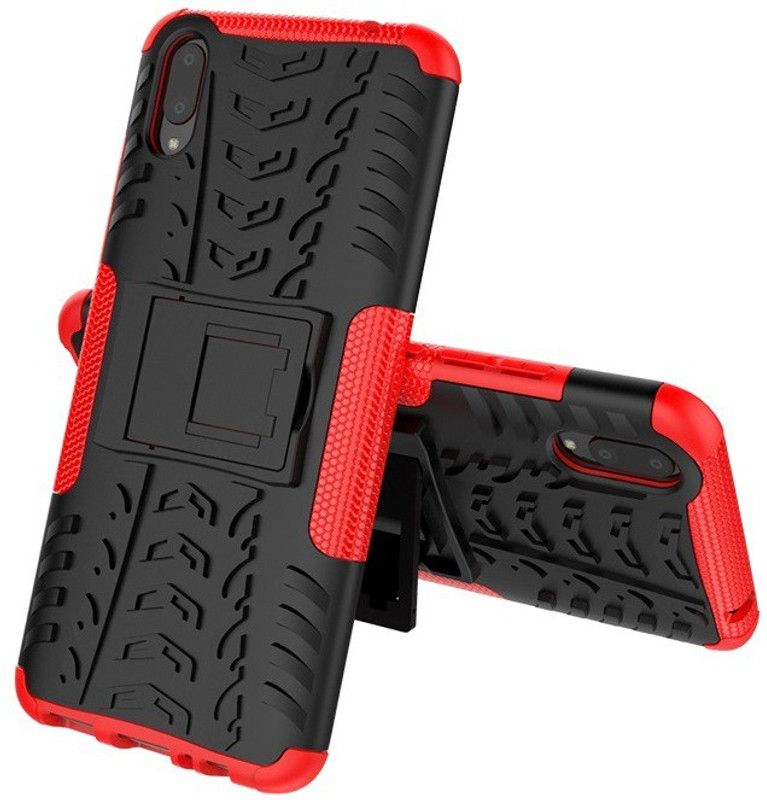 MOBIRUSH Back Cover for Vivo V11 Pro  (Red, Rugged Armor, Pack of: 1)