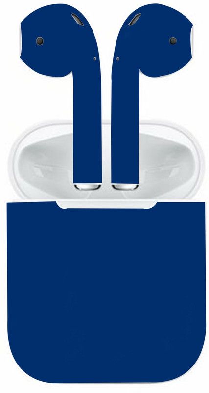 BUGGU Apple AirPod 2 Mobile Skin  (Ultra Super Dark Blue Matte Skin With High Matte Finish.)