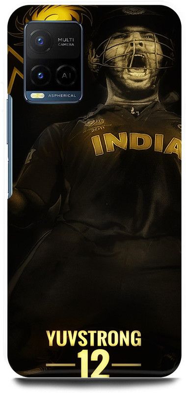 play fast Back Cover for Vivo Y33T, V2146 YUVI. YUVRAJ, SINGH, INDIAN, PLAYER  (Black, Hard Case, Pack of: 1)
