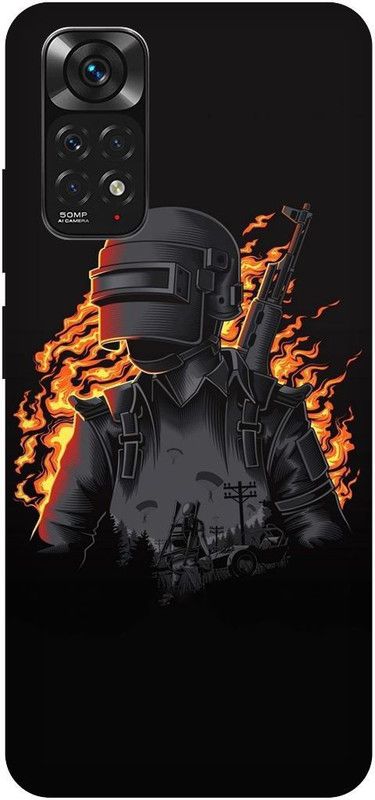 THE NARAYANA COLLECTIONS Back Cover for REDMI NOTE 11s-PUBG,MAN,LOGO,SIGN,GUN,GAME  (Multicolor, Hard Case, Pack of: 1)