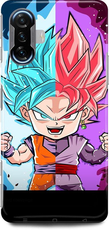 play fast Back Cover for POCO F3 GT DRAGON, BALL, ART, GOKU, SON  (Multicolor, Hard Case, Pack of: 1)