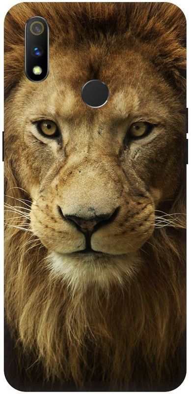 URCHIN Back Cover for Realme 3 Lion, King, Logo, Black, Lion King  (Multicolor, Shock Proof, Pack of: 1)