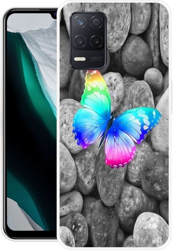 vaidik Back Cover for Realme Narzo 30 5G  (Multicolor, Dual Protection, Silicon, Pack of: 1)
